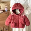 Chaqueta de Plumas con Capucha para Niños Invierno Nuevo Niño Calentador Cárdigan Chaqueta de Plumas para Bebé Pluma de Pato Blanca Categoría A