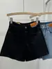 Shorts de Mezclilla de Cintura Alta para Mujer, Verano Tallas Grandes, Adecuados para Caderas Anchas y Muslos Gruesos, Holgados de Pierna Ancha en Línea A, Hot Pants, Modernos