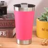 Suministro directo transfronterizo Taza de cerveza de Brasil con abridor de botellas Taza para coche de acero inoxidable 304 20 oz aislamiento conservación del frío taza para helado