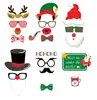 Superventas de Amazon Navidad 47 Piezas Accesorios para Fotomatón de Fiesta Barbas Divertidas Labios Rojos etc.. Accesorios Navideños