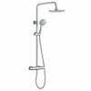 Juego de Cabezal de Ducha de Cobre Puro para Uso Doméstico, Rociador Superior, de Mano, Booster, Ducha de Baño