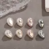 Color Sencillo Moda de Gama Alta Forma Especial Agujero Pasante Gotas de Agua Perla de Imitación de Agua de Mar Accesorios para Collares de Cuentas DIY