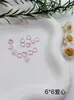 Fondo Puntiagudo Forma Especial Rosa Glaciar Diamante Suelto Manicura Estéreo Diamante Grande Material de Vidrio Boutique Corazón Torcido Corazón Adornos de Diamante DIY