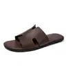 Pantuflas para Hombre Sudeste Asiático Suela Plana Forro de Microfibra Comercio Electrónico Transfronterizo Más Vendido Europeo y Americano Comercio Exterior Original Pantuflas de Tira Cruzada