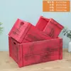 Caja de Almacenamiento Rectangular de Madera Maciza Caja de Almacenamiento para Juguetes y Artículos Varios Caja de Madera de Almacenamiento Caja de Madera para Exhibición Grande Extra Grande Producto Nuevo