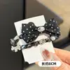 Pinza para el pelo de lazo de lunares frescos, todo a juego, simple, de alta calidad, con strass, pinza BB para flequillo suelto, pelo suelto