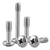En stock, entrega inmediata: Tornillos de acero inoxidable 304 GB818 de cabeza de cruz ranurada anti-aflojamiento, tornillos de cabeza redonda semihilo