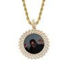 Jinmao Joias DIY Foto Medalha de Diamante Pingente Zircônia Completa Hip-Hop Joias da Moda Acessórios de Colar