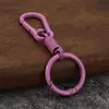 Llavero Anillo de Rebote para Respirar Color Sólido Simple Aleación de Zinc Llavero de Coche Llavero de Mosquetón Transfronterizo