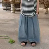 TaiRu 2026 Verano Nuevos Pantalones Vaqueros de Color Sólido Estilo Coreano para Niños, Pantalones Transpirables Versátiles y Elegantes Anti-Mosquitos