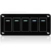 Panel de Interruptores de Panel de Consola Central para Coche Nuevo, Panel Combinado de Interruptores Impermeable de Bloqueo Automático con Forma de Barco 220V, Ventas Directas de Fábrica