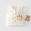 Chaleco acolchado Jingqi para bebé para primavera, otoño e invierno, engrosado y cálido, chaleco de algodón puro clase A, ropa de invierno para recién nacidos, chaqueta sin mangas