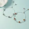 Pulsera de Cristal de Fresa con Rama de Flor Estilo Coreano, Joyería de Mano de Flor de Durazno Estilo Bosque, Cristal Rosa, Regalo para Amigas y Estudiantes, Venta Directa del Fabricante