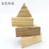 Blocos de Madeira Triangulares Equiláteros Peças de Madeira DIY Formato Triangular Equilátero Blocos de Madeira Triangulares Isósceles Triângulo Equilátero 60 graus