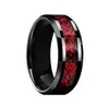 Joyería de Tungsteno al por Mayor Anillos Europeos y Americanos Transfronterizos Anillos para Mujer Anillos de Boda Compromiso Anillos de Acero de Tungsteno con Patrón de Dragón para Hombre