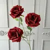 3 rosas artificiales Corolla para decoración de bodas, hoteles y hogares, flores artificiales para paredes florales exteriores y arreglos florales.
