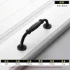 Manija de armario minimalista moderna manija de cajón de aleación de aluminio manija de puerta de gabinete negro herrajes de muebles de lujo ligero manija de puerta