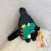 Bolsas Infantis Desenho Animado Fofo Dinossauro Pequeno Bolsa de Peito 2024 Primavera Nova Tendência Bolsas de Presente para Crianças Venda por Atacado