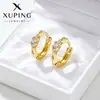 Xu Ping Arete de Clip Pequeño Sencillo con Lazo Personalidad Aleación de Cobre Moda Estilo Fresco Aretes Cotidianos Fáciles de Combinar Accesorios para Orejas para Mujeres