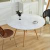 Producto Más Vendido Transfronterizo de Amazon: Cubierta Redonda para Mesa con Lazos, Mantel Redondo Impermeable y a Prueba de Aceite, Seda de Leche Estampada y Recubierta, Producto Más Vendido