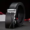 Cinto de Couro Masculino Cinto com Fivela Automática Transfronteiriço Casual Versátil Negócios Jovem e Meia-Idade Cinto de Calça Cós Atacado