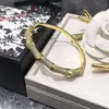 [09] design crescente retrô estilo chinês pulseira de bambu bambu meio diamante banhado a ouro pulseira personalizada tendência