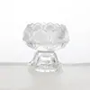 Copo de Vidro para Oferecer Lâmpadas de Manteiga ao Buda, Castiçal para Incenso, Lâmpada Eterna, Lâmpada de Lótus, Lâmpada de Oferenda para Templo, Suporte de Cera de Vidro Cristal
