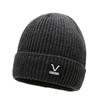 Gorro de invierno para hombre, cálido y grueso, de lana tejida, estilo coreano, con forro polar, de algodón, para otoño e invierno, resistente al frío.