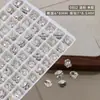 K9 Uñas de Huevo de Paloma Accesorios de Pedrería Celebridad de Internet Súper Brillante Esmeralda sin Fondo Ovalado Diamante Grande Uña Terminada Bola de Pedrería para Uñas