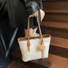 Bolso de Tote Simple, Lindo, Casual, Estilo Perezoso, Bolso de Viaje de Alta Gama, Bolso de Hombro para el Día a Día, Bolso de Moda Coreana Popular para Mujer