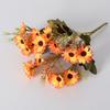 Ramo de margaritas de otoño de 18 cabezas, decoración para el hogar, hotel, flores falsas, flores artificiales, crisantemos pequeños, venta al por mayor