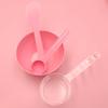 Suministro directo de fábrica de juego de cuatro piezas de tazón para mascarilla de color sólido No.3, varilla para ajustar la película, cuchara medidora, herramientas de maquillaje de belleza DIY, excelente precio