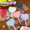 Nuevo espejo de mano estilo Ins, tamaño pequeño y práctico con forma de corazón para chica, espejo de maquillaje para exteriores, espejo de maquillaje de moda, producto único