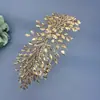 Diadema de strass hecha a mano transfronteriza moda elegante banda azul para el pelo accesorios para el pelo de novia accesorios para fotos de vestidos DZ267