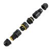 Conector Impermeable para Cable Industrial M20 IP68 Enchufe Cilíndrico Macho-Hembra Conector Impermeable de Bloqueo por Tornillo