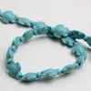 Cuentas de turquesa blanca sintética con forma especial y agujero recto, cuentas híbridas, accesorios de cuentas para manualidades, cuentas sueltas, materiales para colgantes y joyería