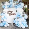 Decoração de Parede de Fundo para Layout de Festa de Aniversário Transfronteiriça Adesivos Letras em Inglês Feliz Aniversário Adesivos de Parede Decorativos