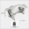 Estante Plegable de Cartón para Barbacoa de Exterior para el Hogar Parrilla de Acero Inoxidable para Carbón Camping Portátil Ultraligero