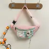 Nova Bolsa de Peito Color-Blocking Estilo Japonês para Mulheres, Design Único, Bolsa de Ombro Transversal Versátil, Bolsa de Cintura da Moda com um Toque Juvenil