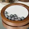 Plata Grabada Hecha a Mano de Shanxi Carácter "Fu" Candado de Longevidad Accesorio Decorativo Cuentas Espaciadoras para Pulsera DIY Colgante de Cuerda Trenzada Artículo Creativo