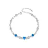 Pulseira de Prata Esterlina S925 Coração com Asas cravejada com Zircônia para Mulheres de Fujian e Guangdong, Joia de Moda de Alto Padrão de Nicho, Presente de Dia dos Namorados