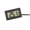Mini Termômetro Digital LCD Conveniente Sensor Higrômetro Medidor Display de Monitoramento para Geladeira Aquário Detector de Umidade