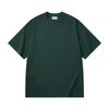 G Camiseta de Manga Curta de Algodão Xinjiang Grosso e Pesado Masculina Verão Ombro Caído Marca da Moda Cor Sólida Camiseta Camiseta Básica Roupas