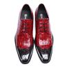 Zapatos de Cuero para Hombre Casual de Negocios con Puntera Cuadrada Zapatos de Cuero de Vacuno a la Moda Estilo Británico con Puntera de Hierro Transpirables Marca de Comercio Exterior Zapatos para Hombre Zapatos de Una Capa