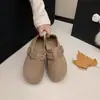 Mocasines sin cordones para mujer, cálidos y gruesos, con forro polar 2026, mules de otoño e invierno, con forro de felpa y zapatos de algodón con interior que aumenta la altura