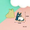 Accesorios de joyería DIY de Anime Totoro, colgante de aleación con gotas de aceite de dibujos animados, pendientes, collar, llavero, material colgante.
