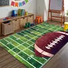 Alfombra para campo de fútbol suelo alfombrado sala de estar dormitorio césped artificial verde tema deportivo alfombrilla decorativa disposición alfombra de suelo para campo de fútbol