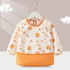 Bata Impermeable para Bebé Guardería Comedor Manga Larga Ropa Protectora Niños Delgada Anti-Manchas Poner al Revés Bolsillo para Arroz de Bebé