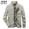 JEEP SPIRIT otoño 2021 nueva chaqueta casual holgada para hombre con cuello alto 0923