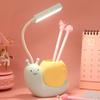 Lámpara de mesa LED de dibujos animados, venta al por mayor, lámpara de mesa plegable recargable con protección ocular para estudiantes, lámpara de mesa para niños, lámpara de noche, lámpara de noche